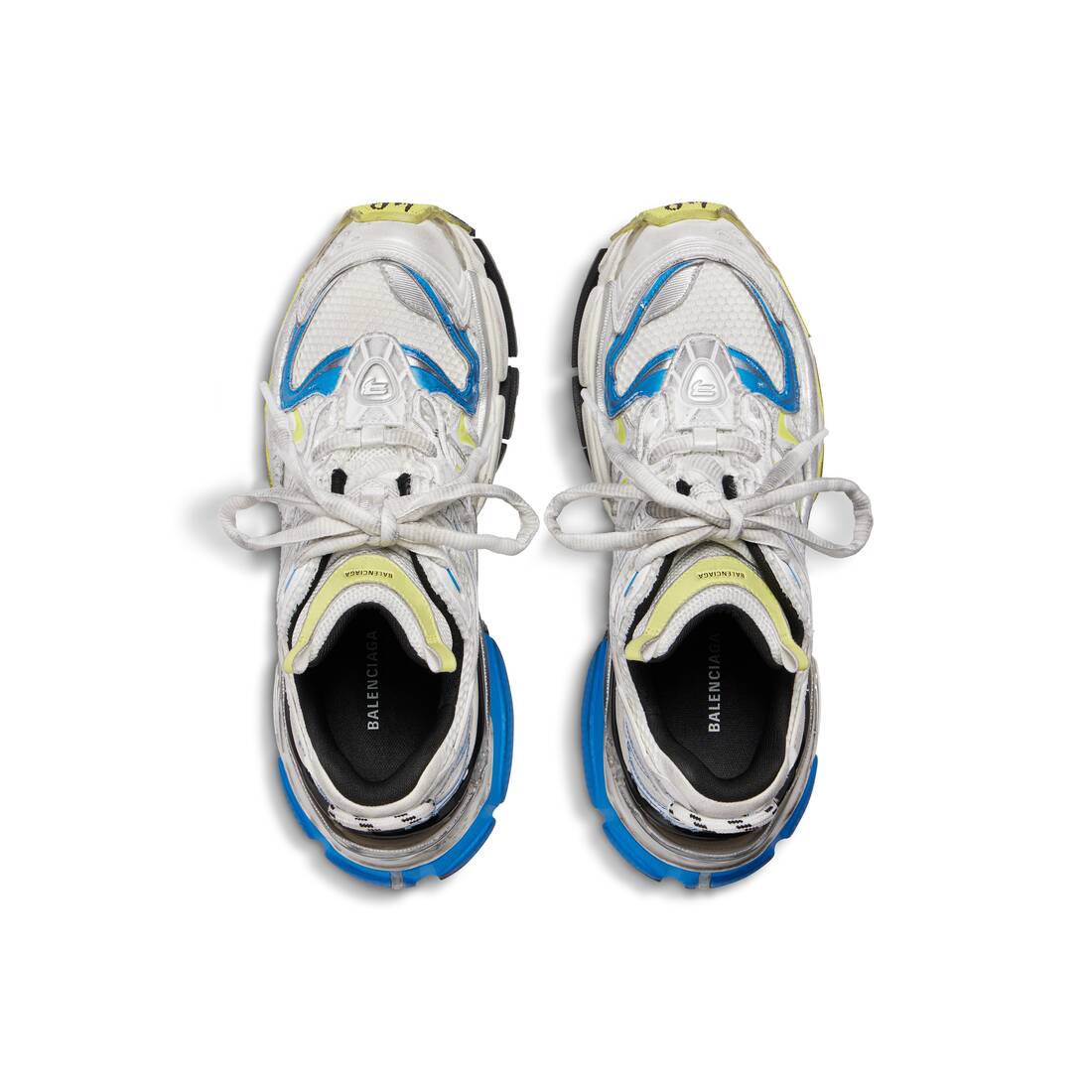 Men’s Runner 2.0 Sneaker in White/yellow/blue - Image 6